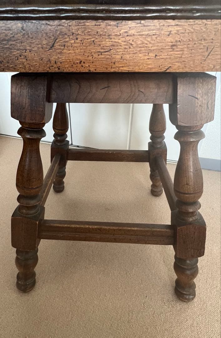 アメリカ ヴィンテージ バーチェア スツール 木製 回転 椅子 ブラウン