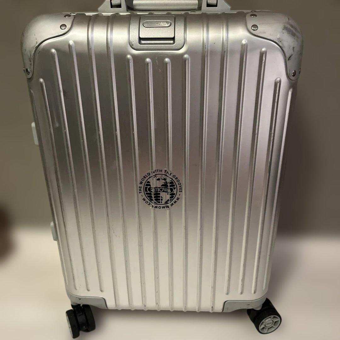 RIMOWAキャリーケース ネイビー メッシュポケット付き