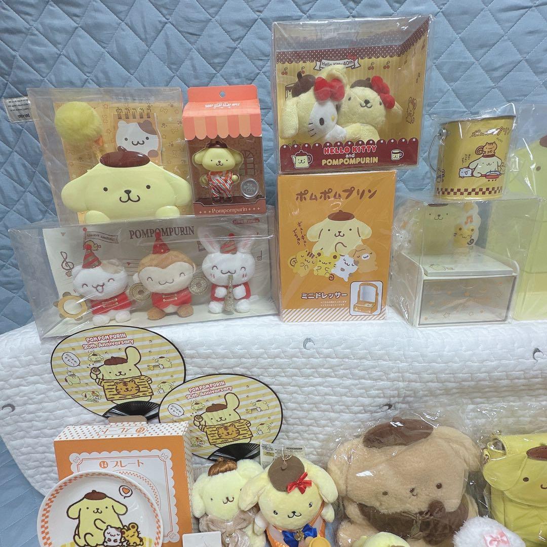 サンリオ❣️激レア　ポムポムプリン　ぬいぐるみ　チェスト　ポーチ　タオル　おまとめ