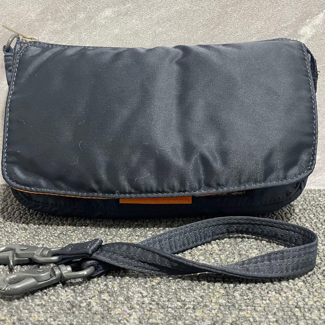 希少✨ ヘッドポーター TANKER アクセサリーポーチ ハンドバッグ ネイビー