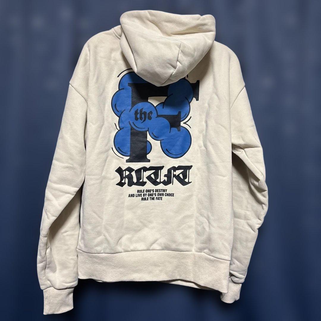 値下げ マイファスHiro RULE THE FATE 裏起毛フーディベージュR