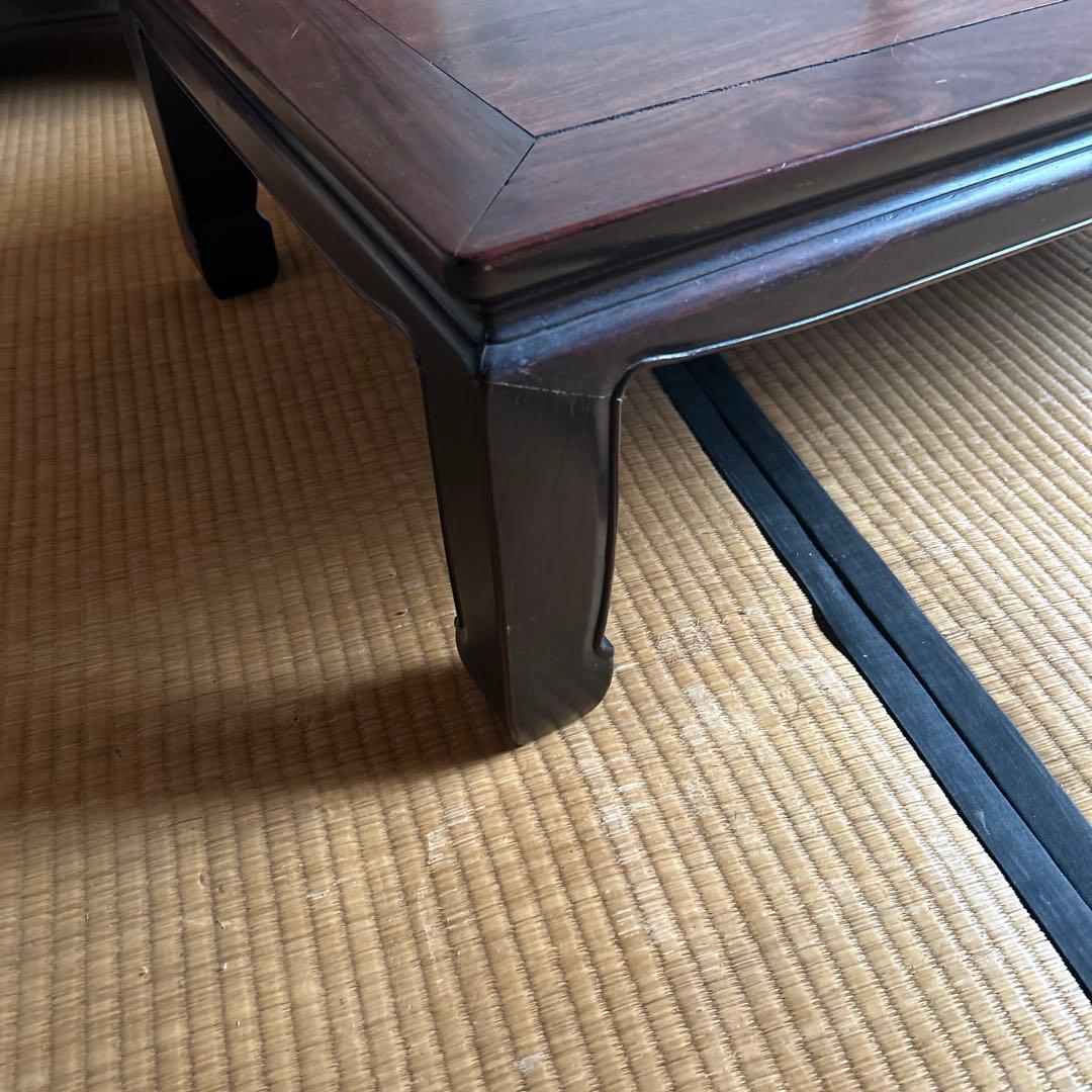 木製ダークブラウンテーブル 約101cm61cm高さ30cm