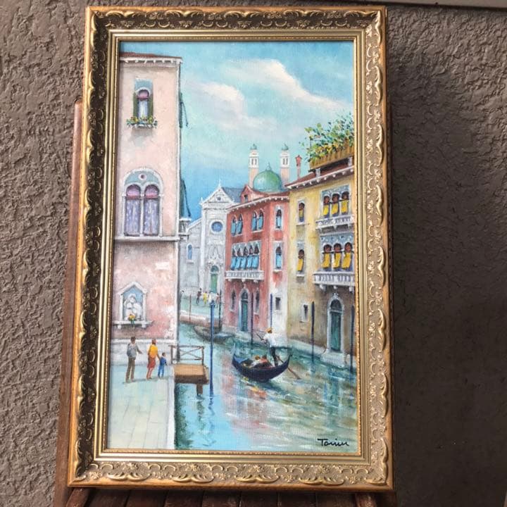 希少！ヴェネチア　水の都　絵画　ビンテージ イタリア　ヨーロッパ欧州インテリア
