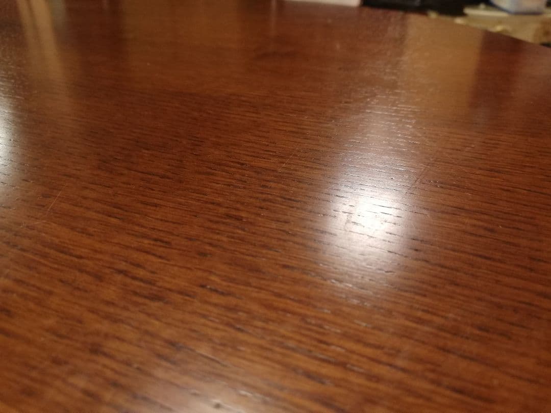 美品 三越家具 ブルージュ トラディショナル ラウンド型ダイニングテーブル 楢材