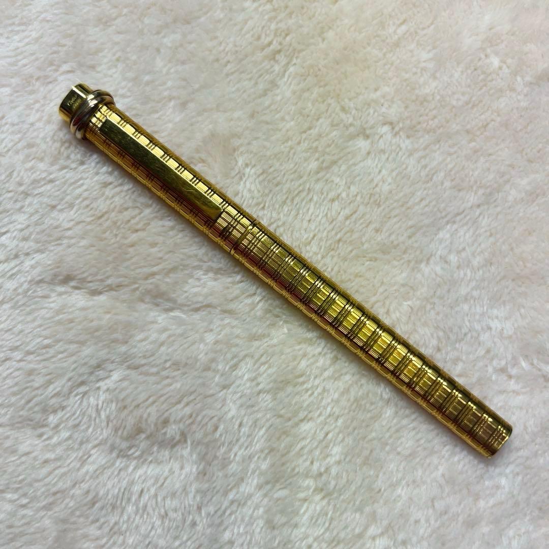 ◆Cartier カルティエ トリニティ ボールペンチェック柄