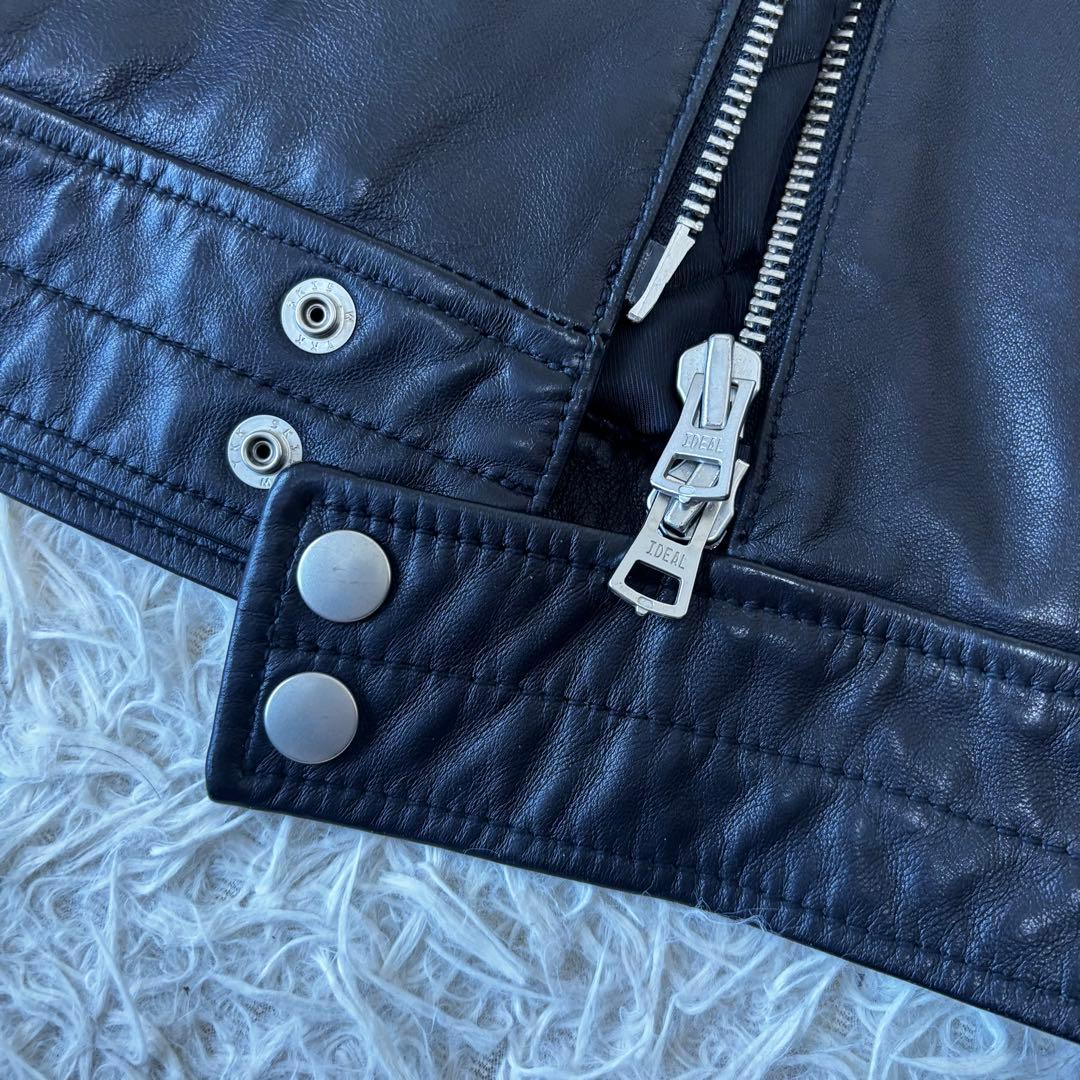 SHIPS✨ラムレザーシングルライダース　THERMOLITE 近年モデル　S