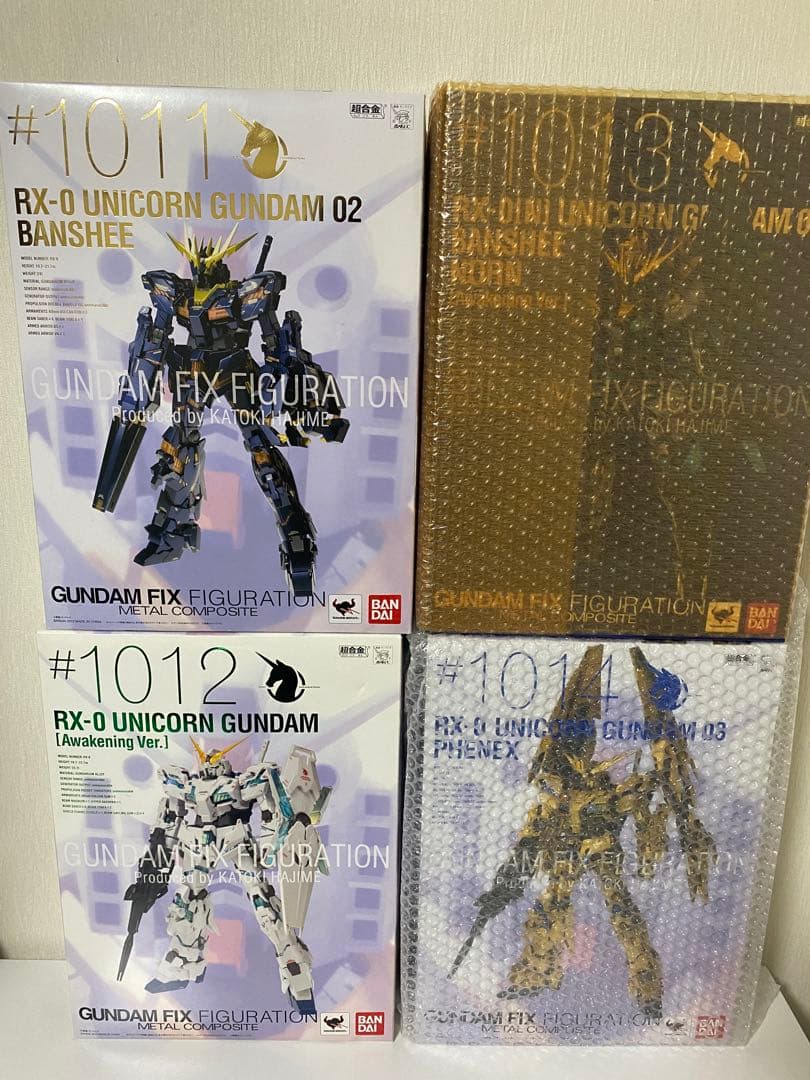新品未開封品 GFFメタルコンポジット　4体セット　ユニコーンガンダムセット