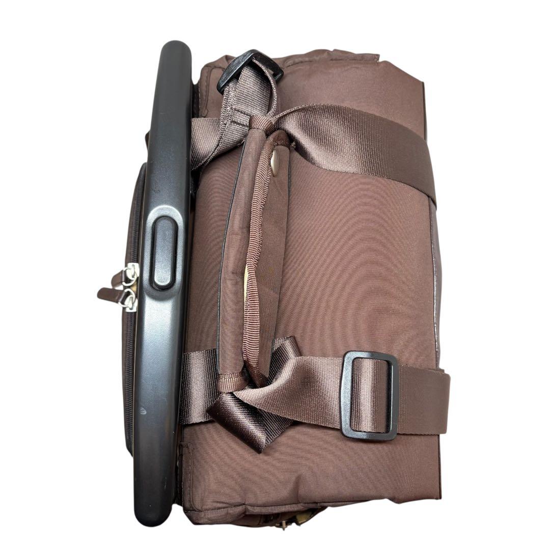 SWANY スワニー 4輪 ブレーキ付キャリーバッグ ブラウン