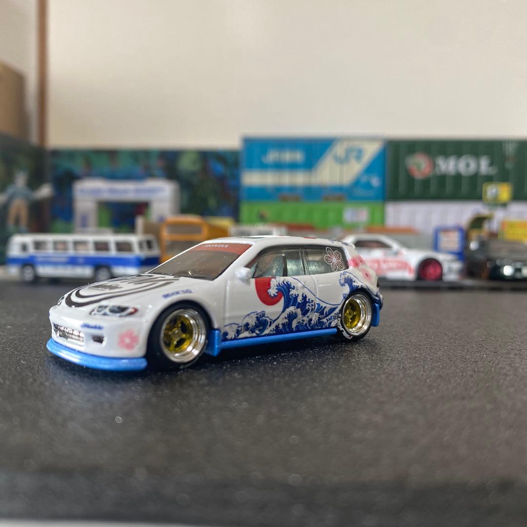 ホンダ シビック EG サクラ カスタム　+ カスタムアクリルケース