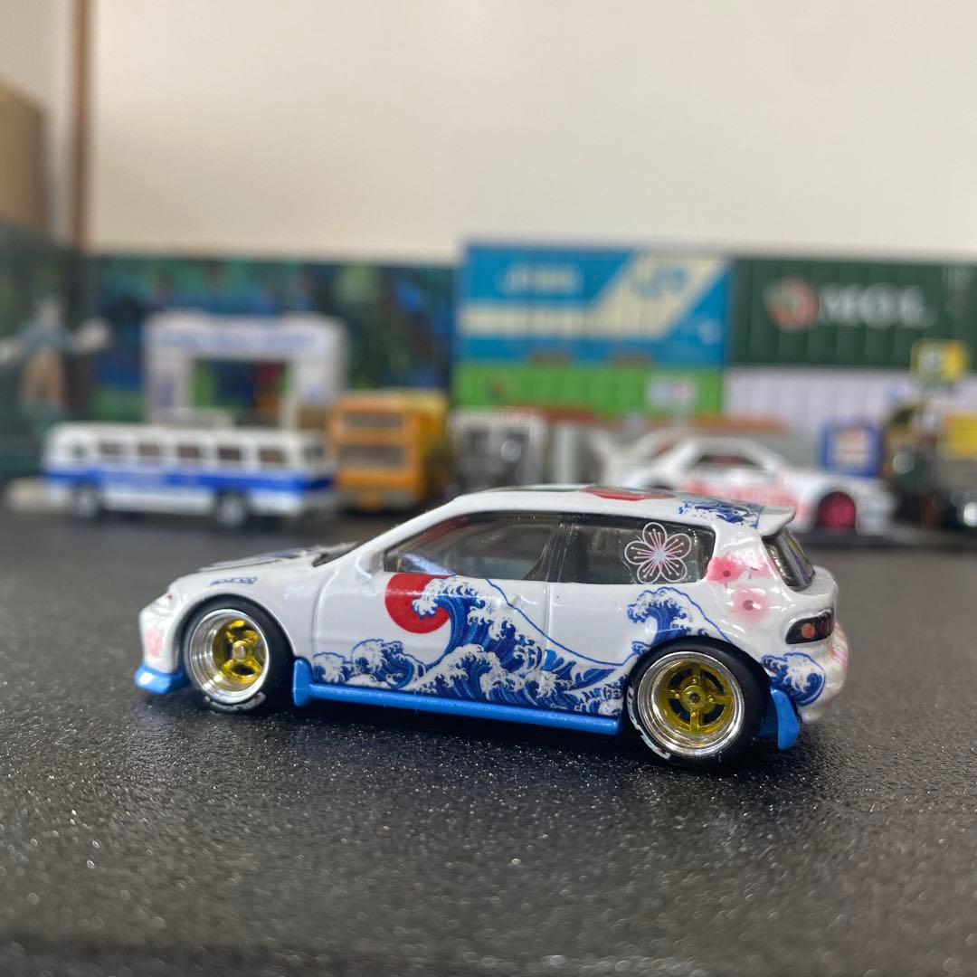 ホンダ シビック EG サクラ カスタム　+ カスタムアクリルケース