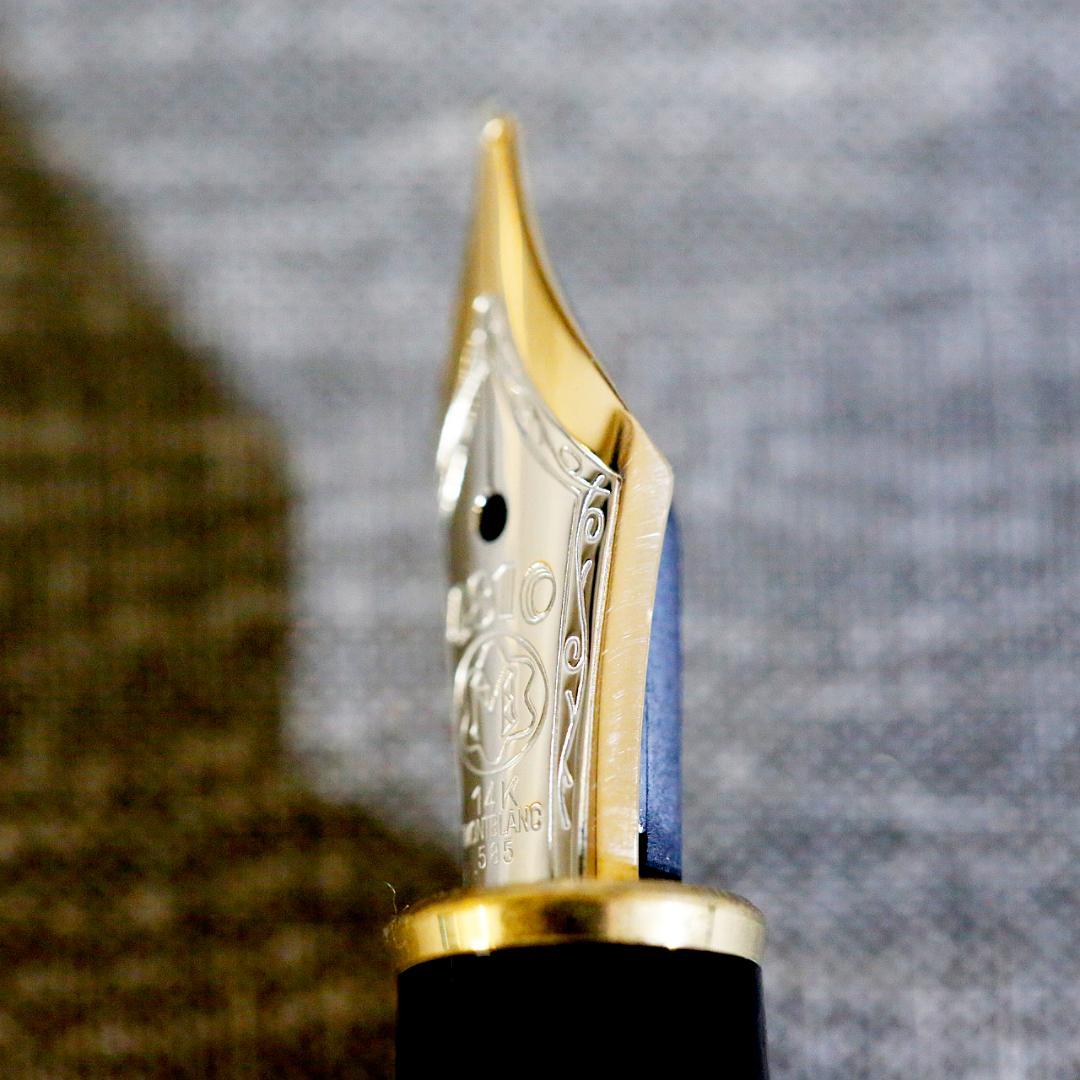 【極美品 送料込み】モンブラン 万年筆 １４４４ バーレイ ゴールド マイスター