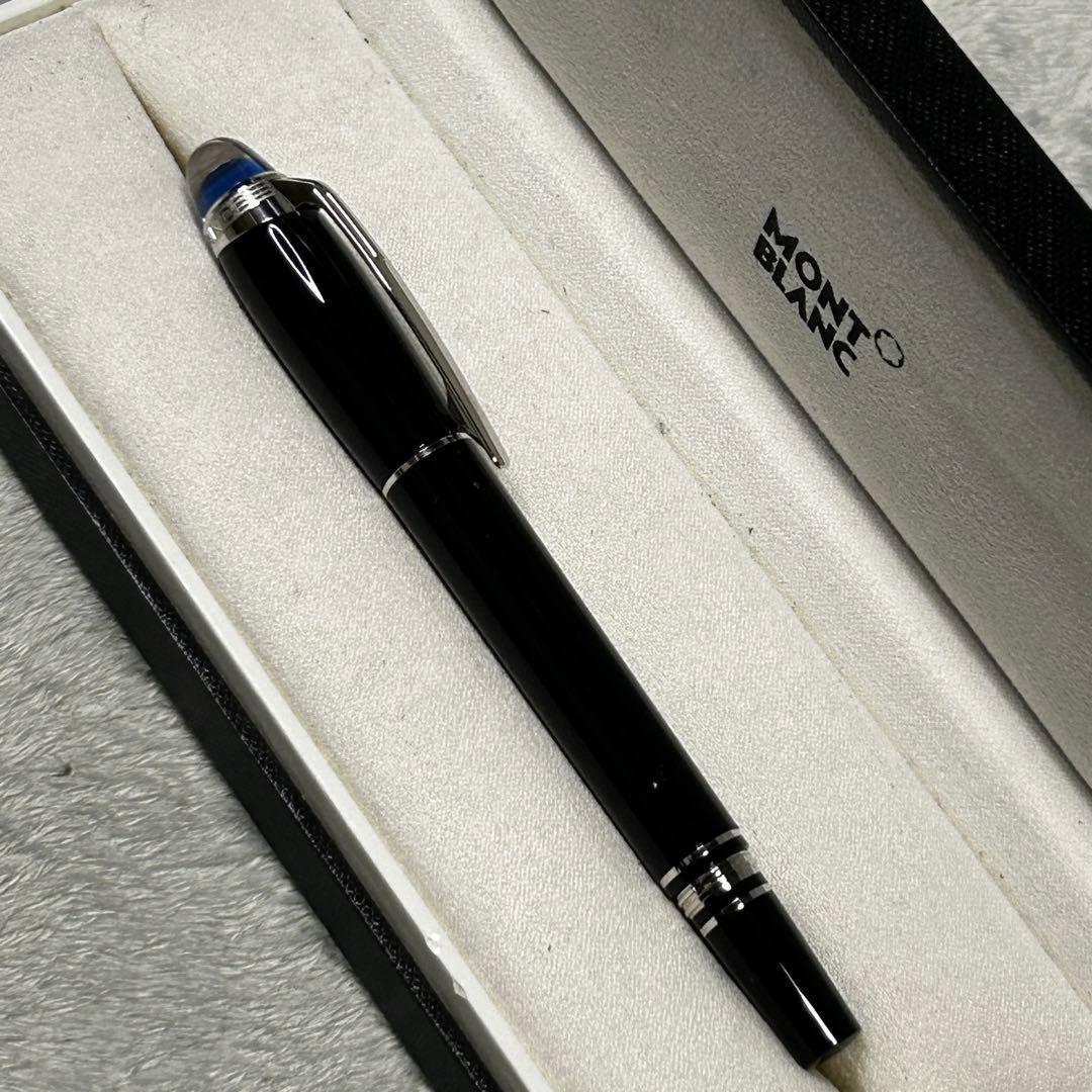 【美品】モンブラン スターウォーカー プレシャスレジン ボールペン ブルードーム
