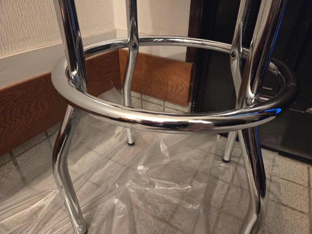 バーカウンターチェア ハイスツール 赤色 オシャレ タイ産