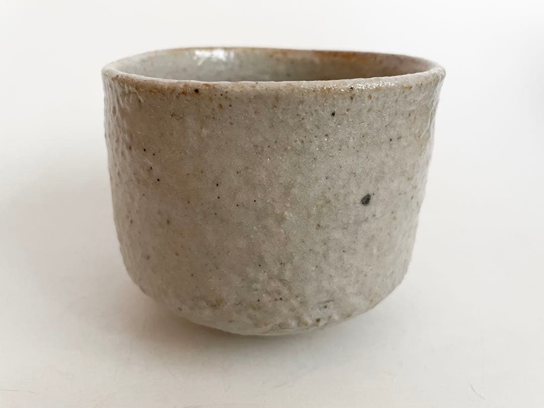 陶芸家　テーラー　上口愚朗　茶碗　志野 志埜　共箱　川喜田半泥子