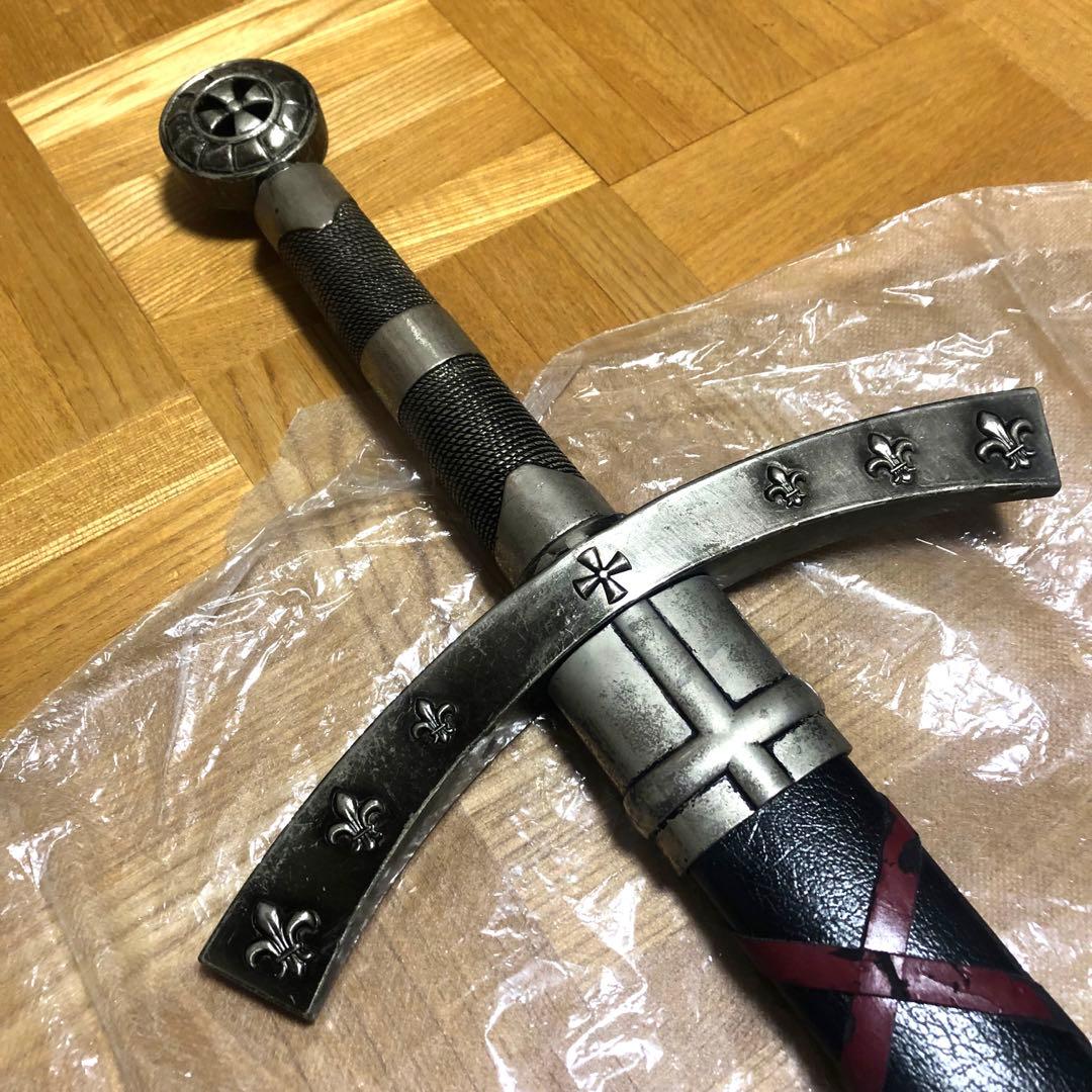 ＤＥＮＩＸ　刀剣　騎士団長ソード　西洋剣　洋刀　レプリカ　模造刀　シルバー　銀