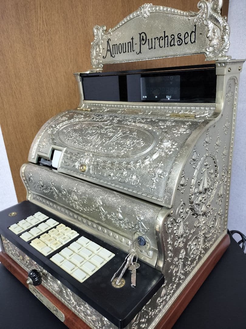 アンティークレジスター レジスター レジ 店舗計器 金庫 美容室 床屋 店舗