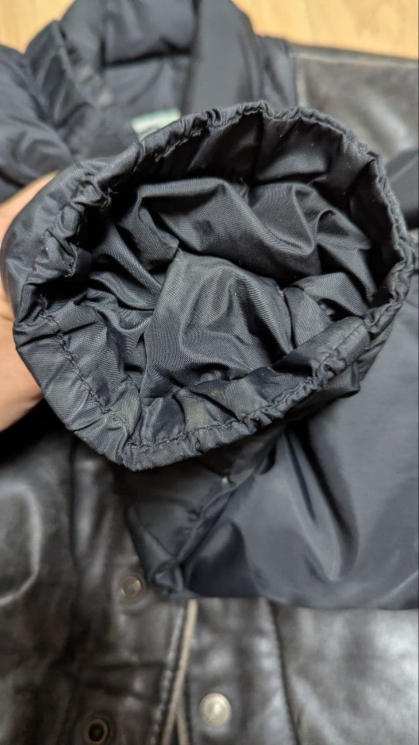 Schott レザー×ダウン 2WAY ジャケット サイズ42