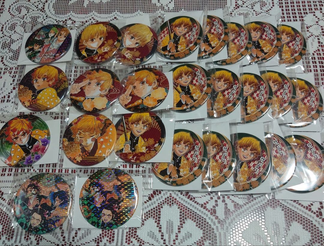 鬼滅の刃 原作絵柄 我妻善逸 缶バッジ