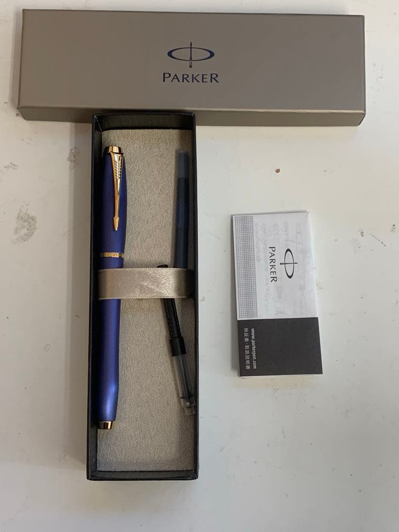 PARKER 万年筆 紫色 金色装飾