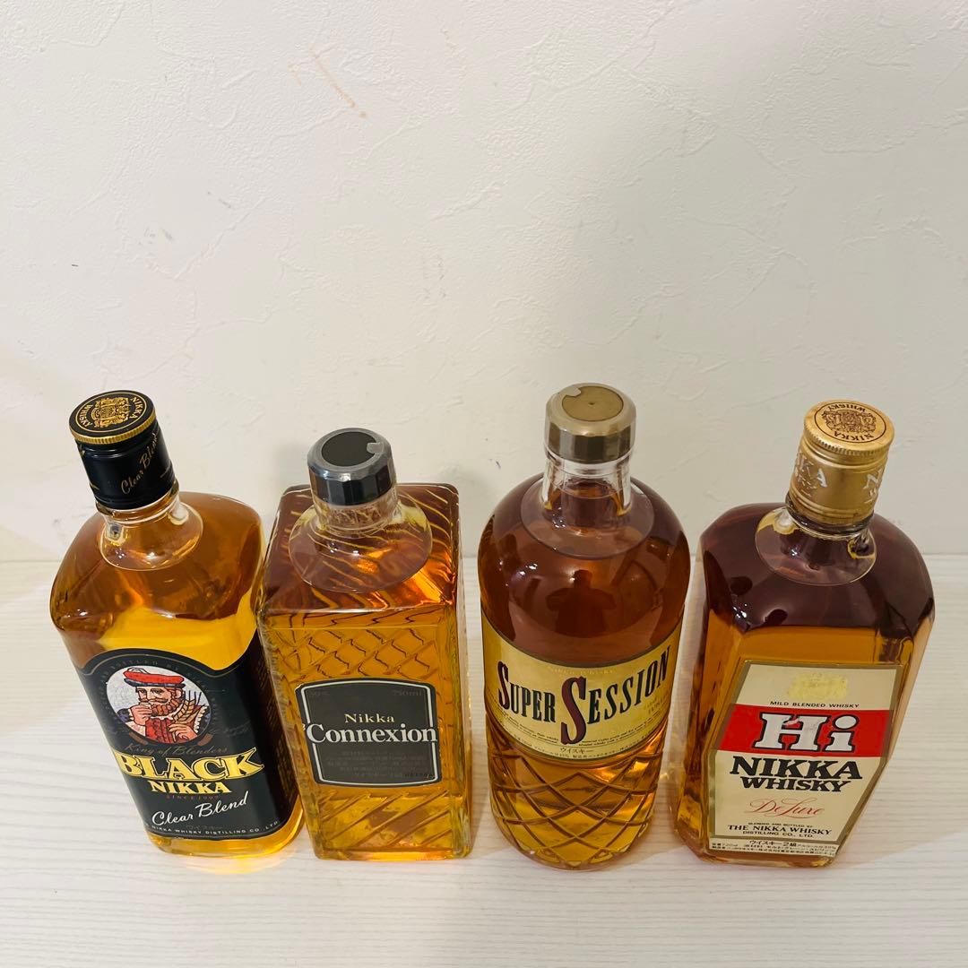 ニッカウイスキー　終売品　旧ボトル　4本　古酒　NIKKA 竹鶴　余市