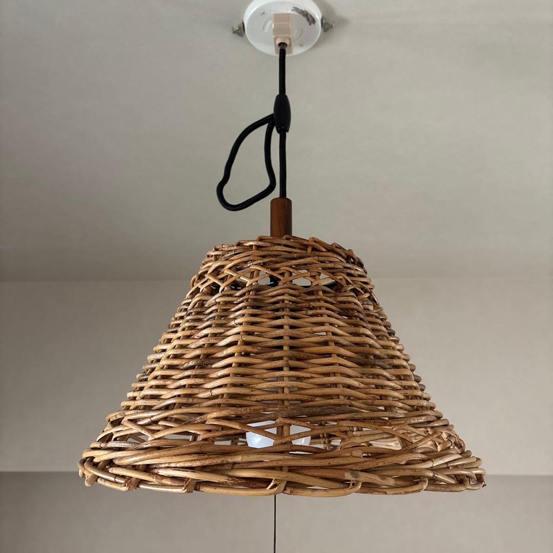 トラックファニチャー　ラタンシェードライト　PENDANT P-RT2