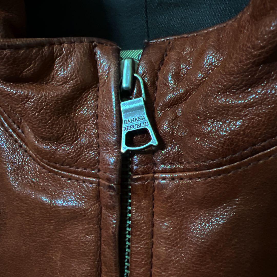 ジャケット・アウター banana republic cowhide leather jacket
