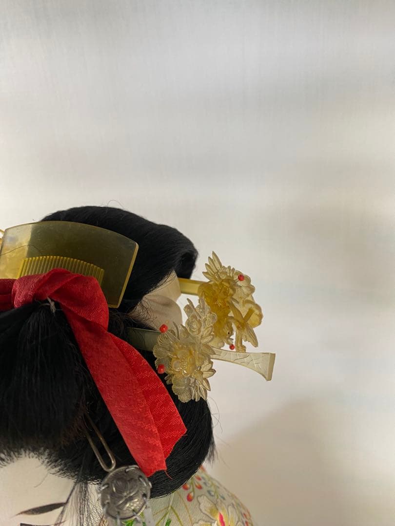 『手渡し限定』日本人形 ガラスケース付き　昭和レトロ