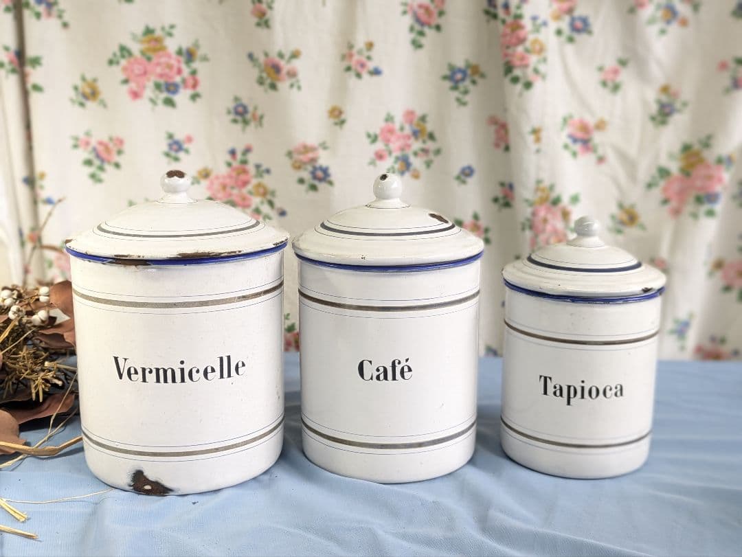 フランス アンティーク B.FRERES キャニスター 春雨 タピオカ コーヒー