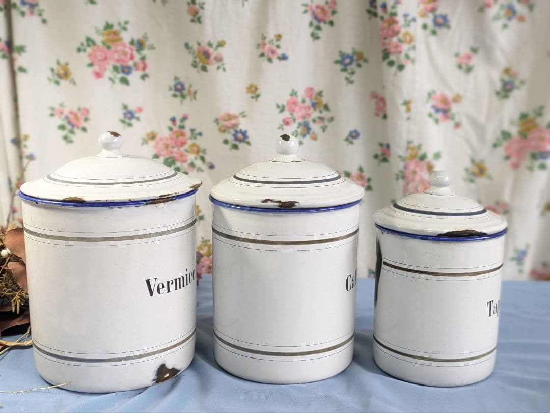 フランス アンティーク B.FRERES キャニスター 春雨 タピオカ コーヒー