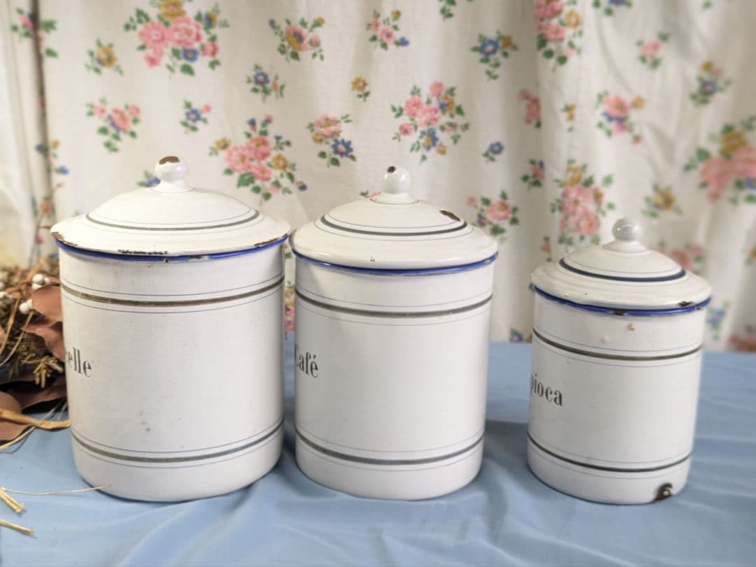 フランス アンティーク B.FRERES キャニスター 春雨 タピオカ コーヒー