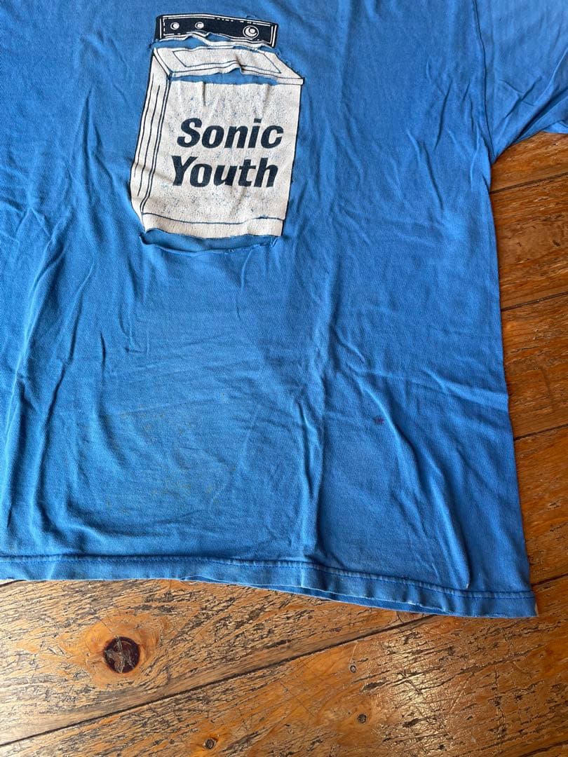 90〜00'sヴィンテージバンドtシャツSonic Youth Tシャツ 青