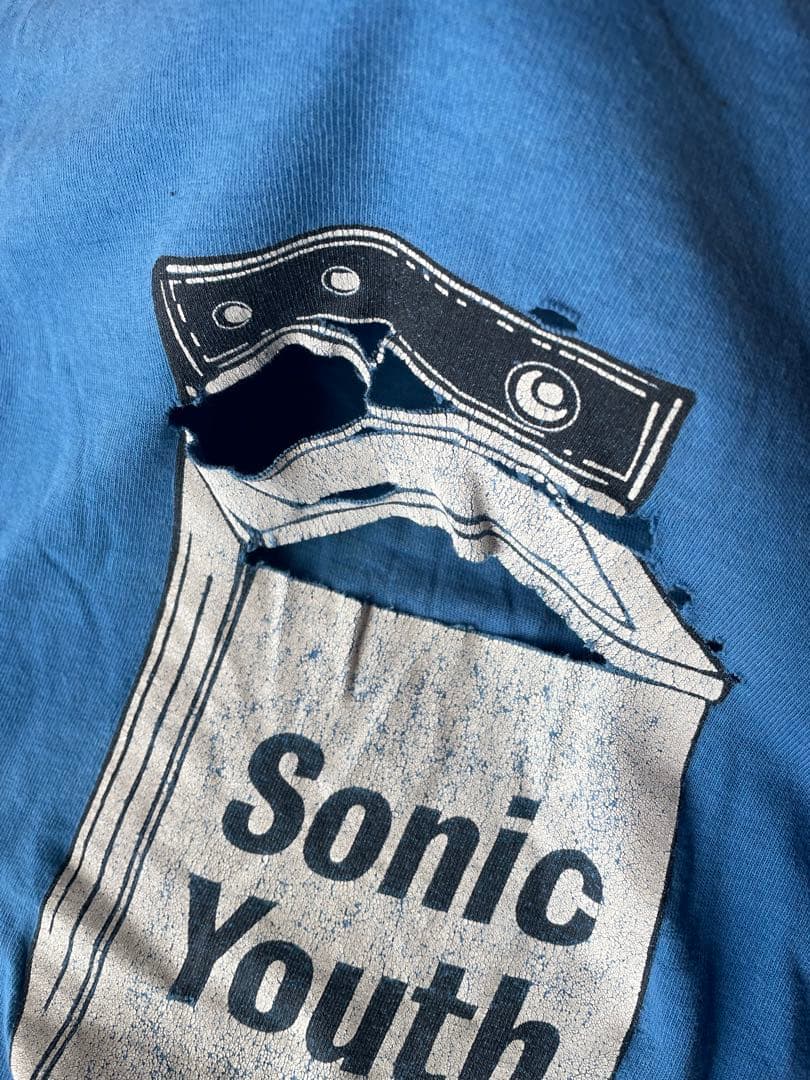 90〜00'sヴィンテージバンドtシャツSonic Youth Tシャツ 青