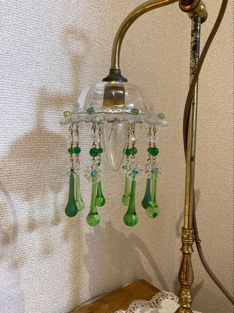 ミニシャンデリア　1920年（大きめ）　フランスアンティーク　シェード