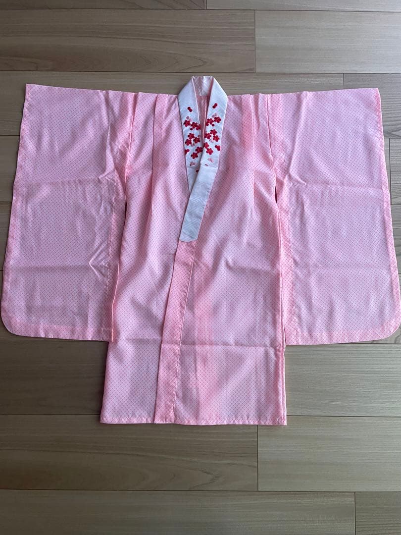 七五三　女の子　３歳　着物と被布　雛祭り