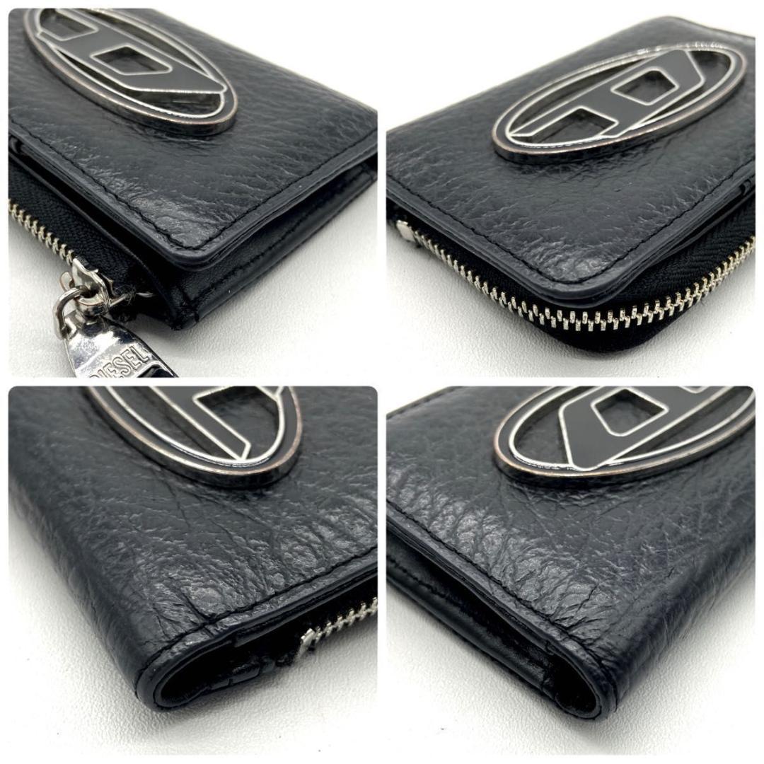 入手困難　極美品✨️ディーゼル　Dロゴ　デカロゴ　キーケース　ケース　黒