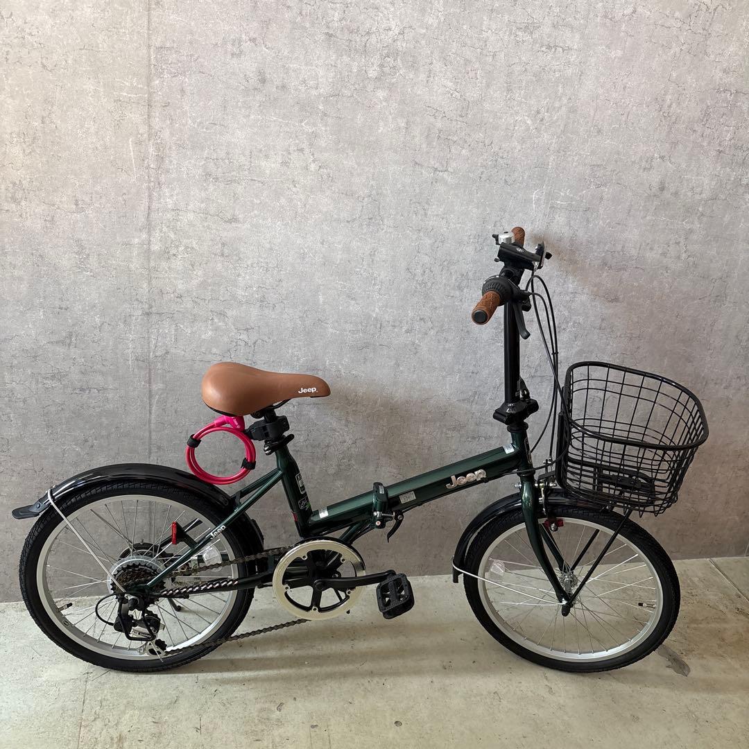 Jeep 折りたたみ自転車 グリーン