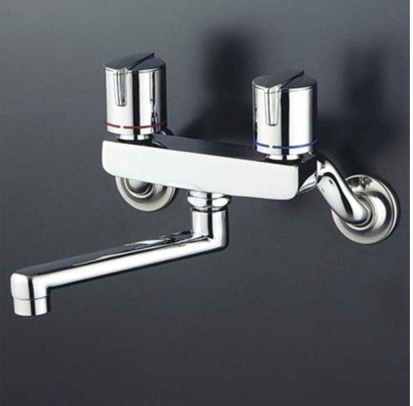 KVK 壁付2ハンドルシャワー・混合栓