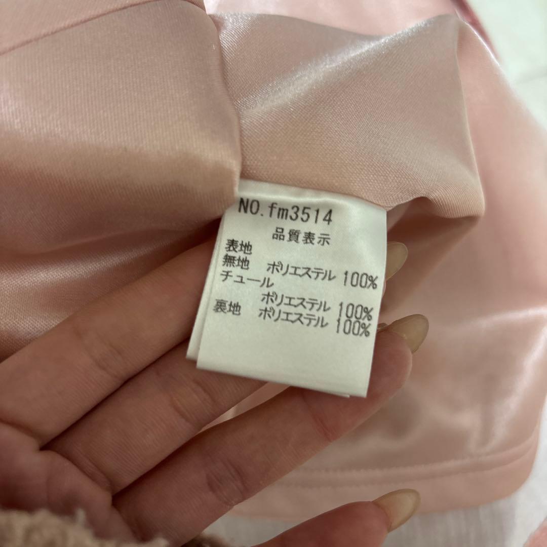 ROBEdeFLEURSショルダービジューフロントジッパーフレアミニキャバドレス