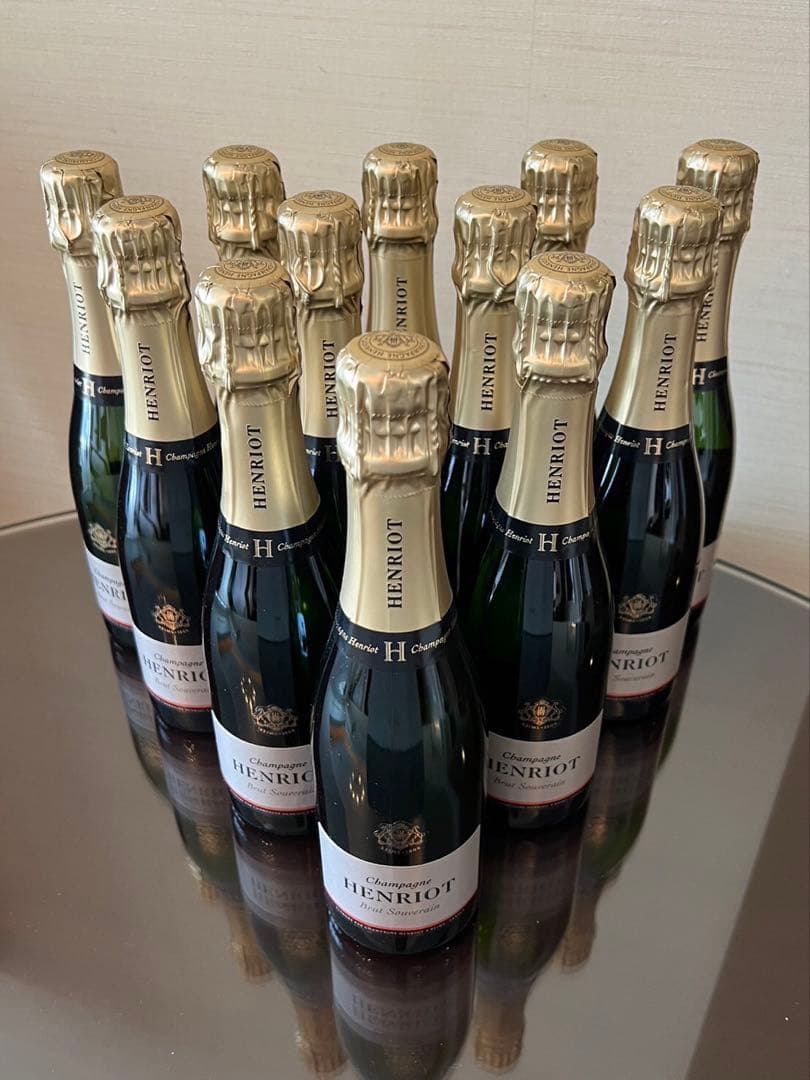 アンリオ ブリュット スーヴェラン 375ml ハーフ 12本セット シャンパン