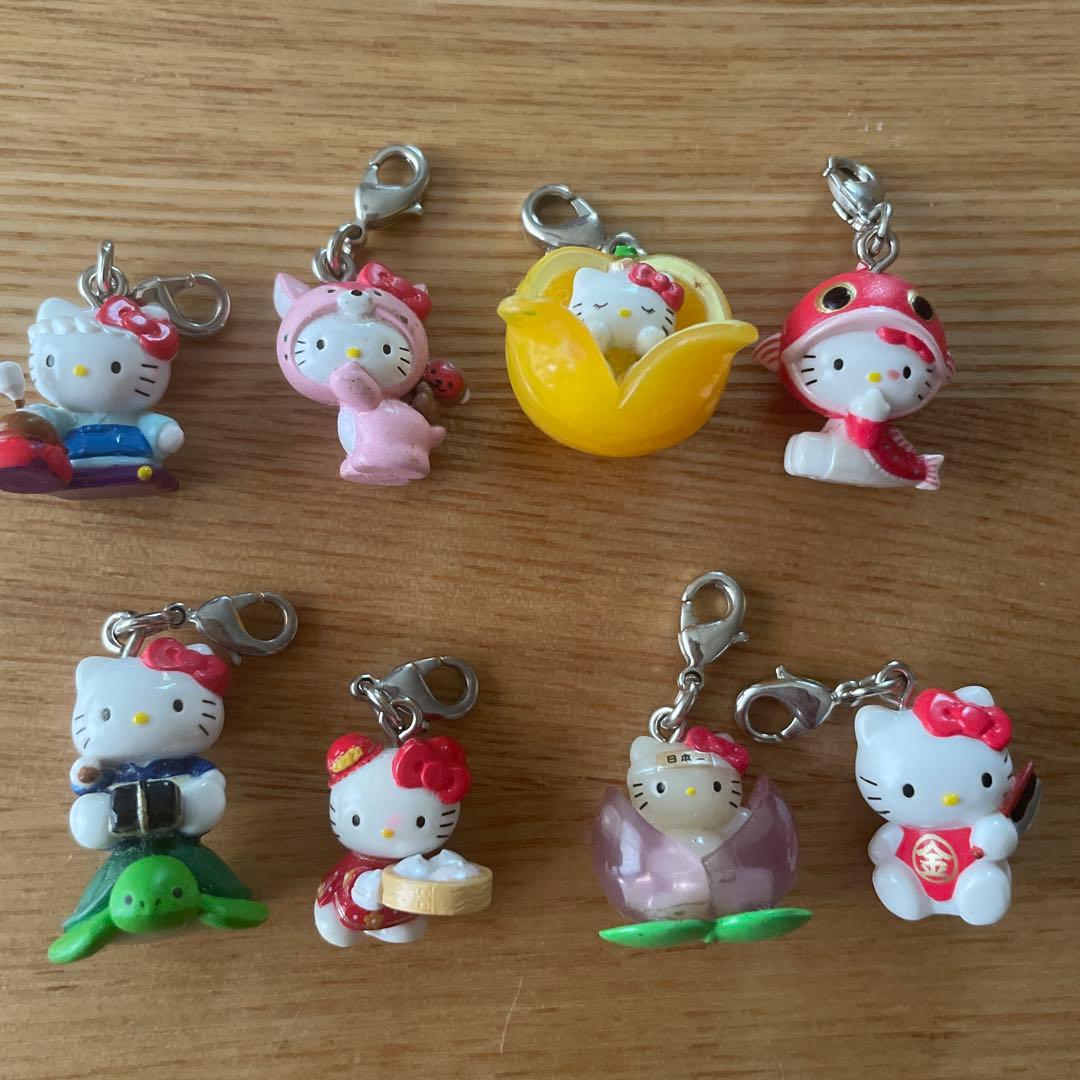 ご当地 キティ 地域限定 根付け ファスナーマスコット 74個 まとめ売り