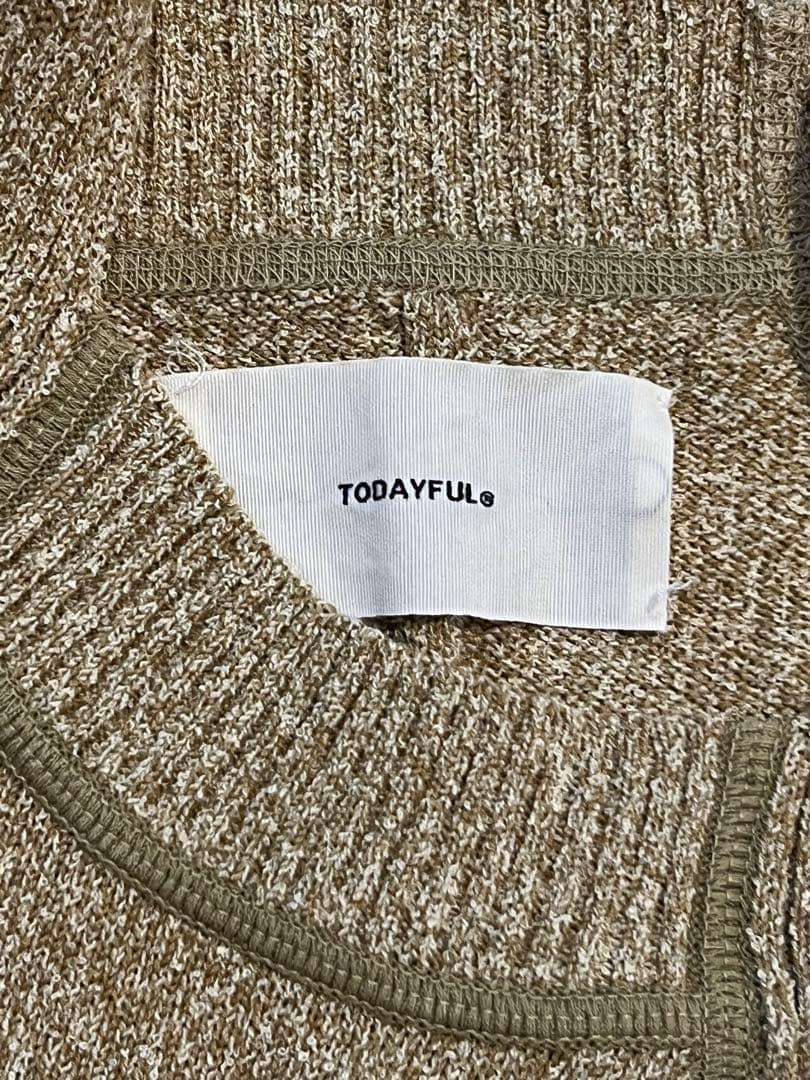 TODAYFUL ミックスニットタンクトップ