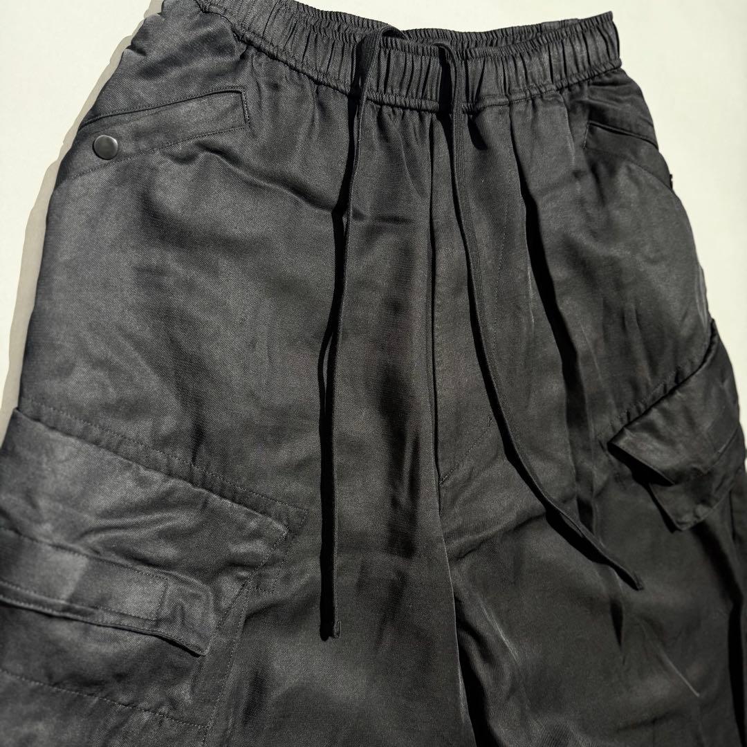 美品 JULIUS 22SS CargoSarouelTrouser 2 黒