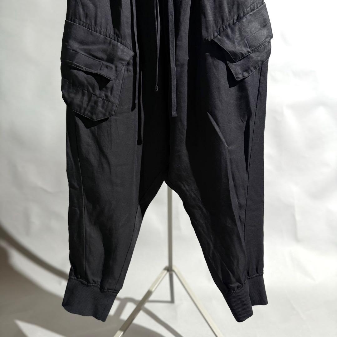 美品 JULIUS 22SS CargoSarouelTrouser 2 黒