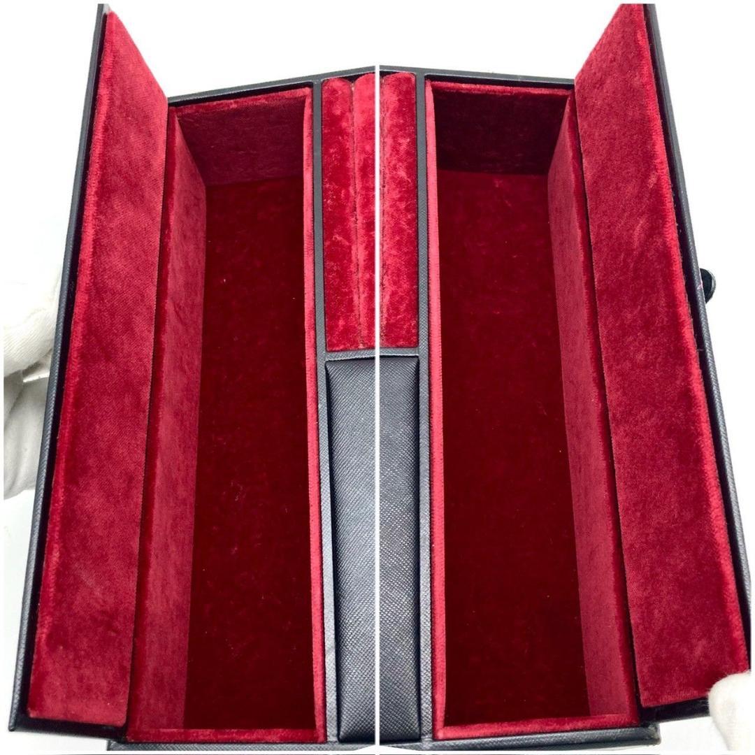 グッチ ジュエリーケース アクセサリーボックス ブラック レッド 70926