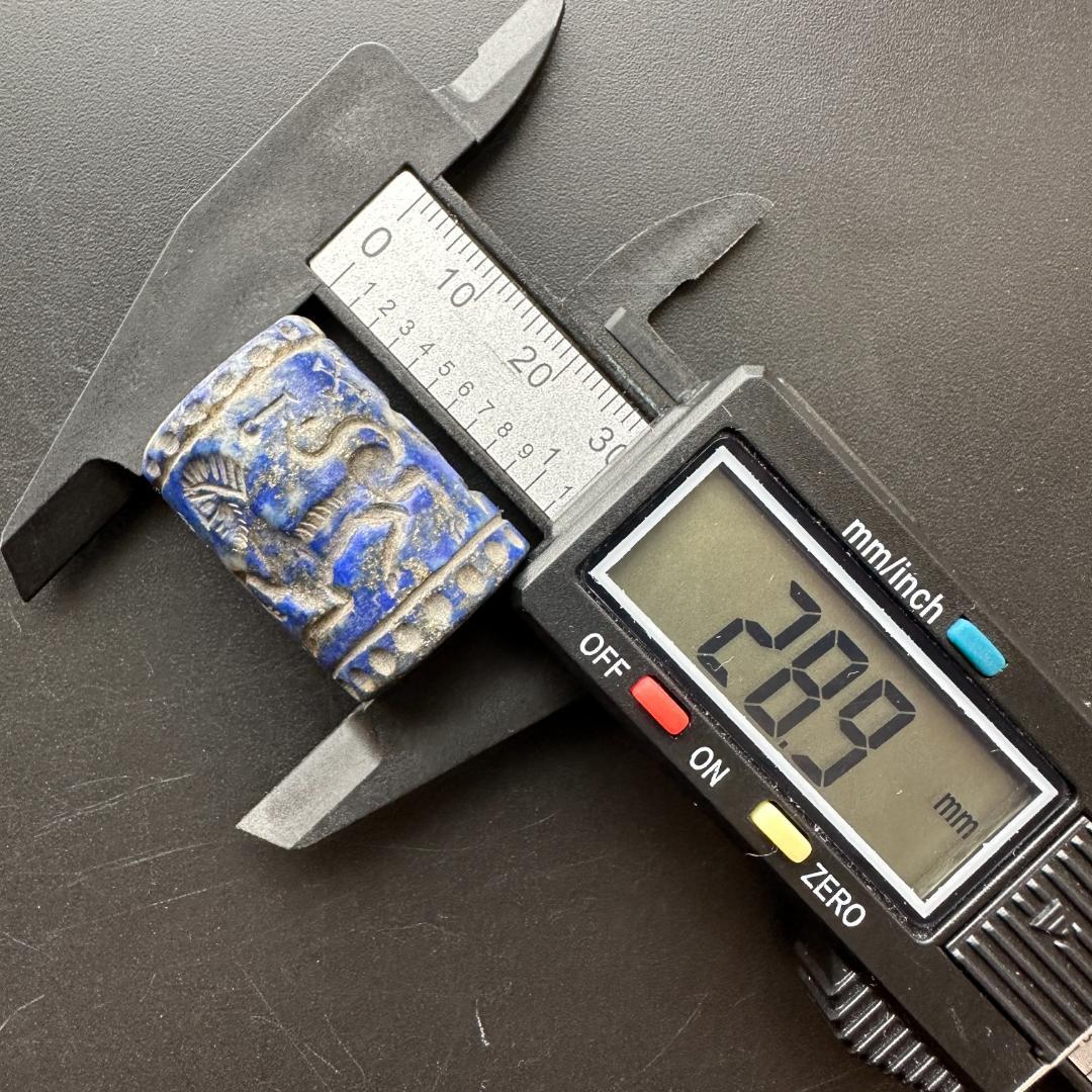 円筒印章 古代メソポタミア文明 ラピスラズリ スタンプ パワーストーン 1495