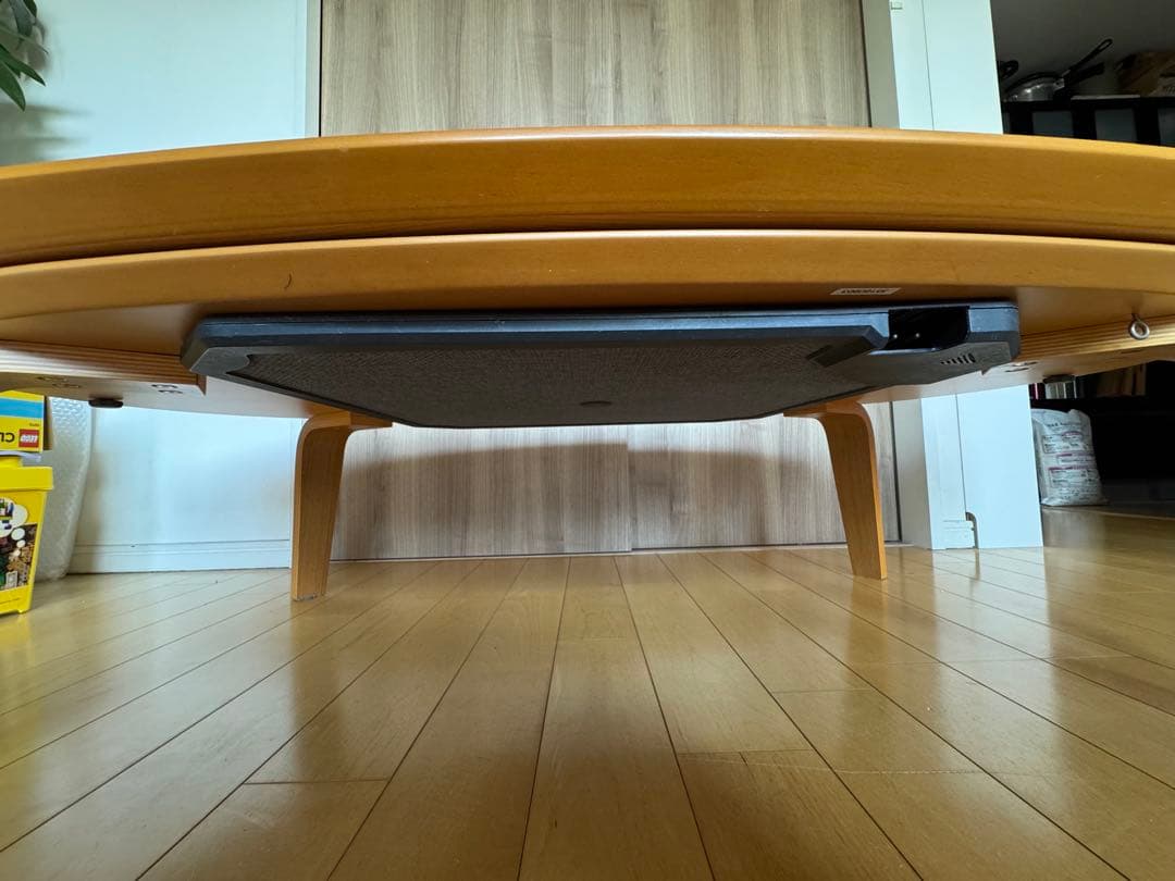 無印良品　楕円 こたつ 大　専用こたつかけ布団チェック柄付