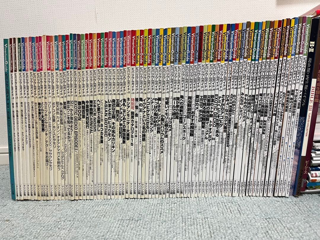 絶版品　ビバリウムガイド創刊〜78号