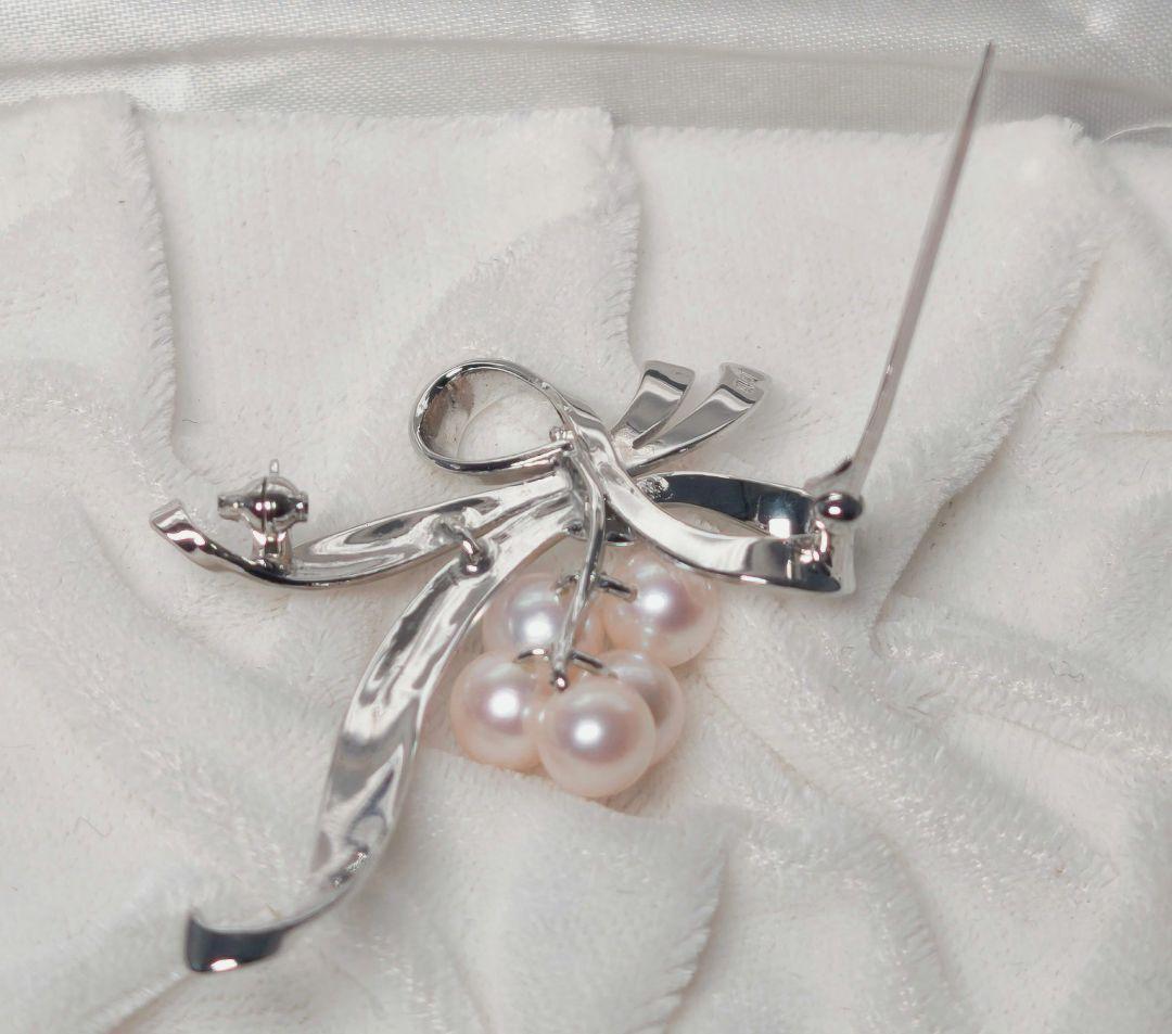 【極美品 最高級】ミキモト ブローチ パール 愛子様ご着用 5珠 ロングセラー