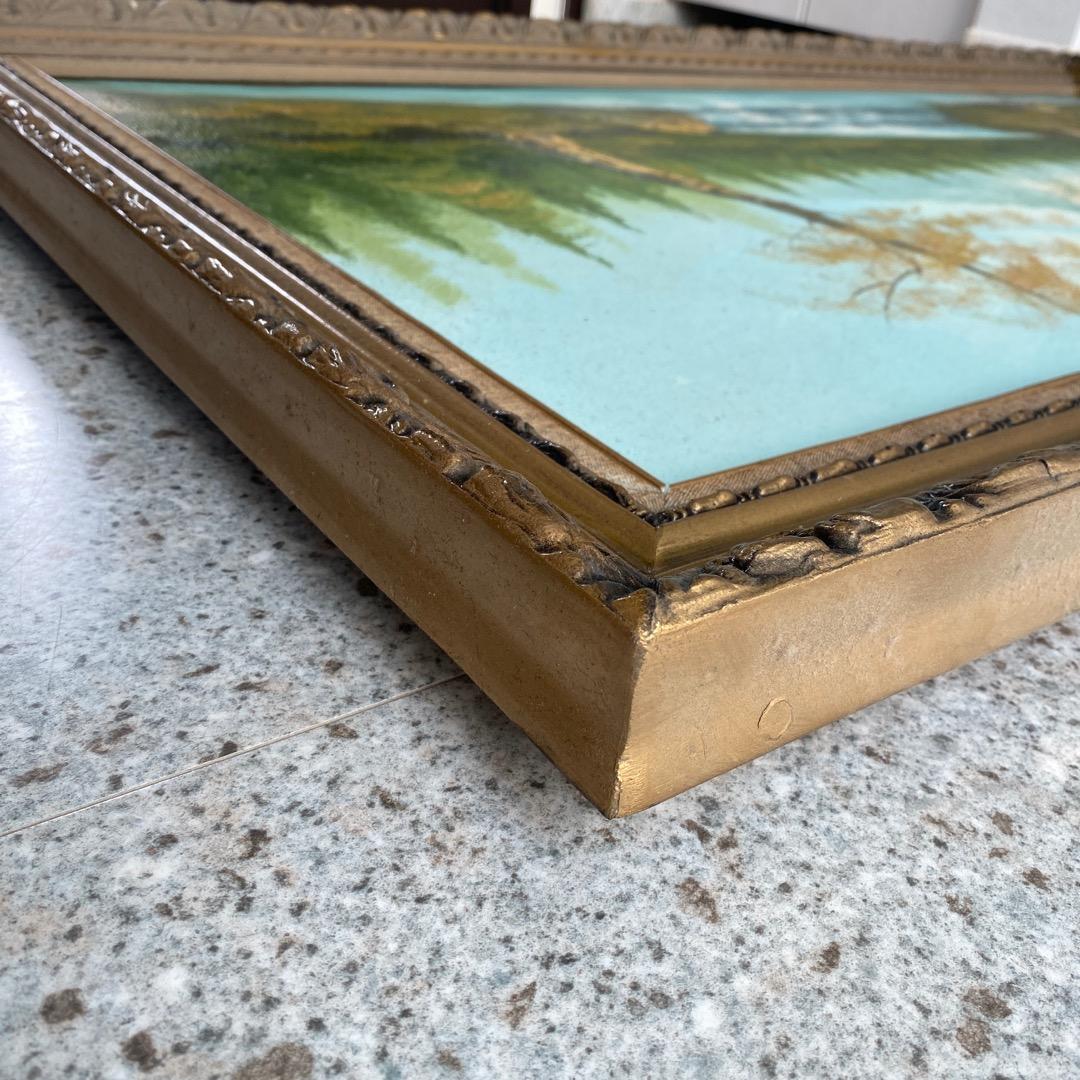 絵画　風景画　特大　幅約138cm×高さ約77cm