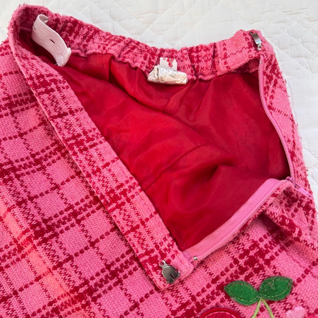 美品　レアメゾピアノ　レトロ　平成　トレーナー　ミミポポ　スカート　セットアップ